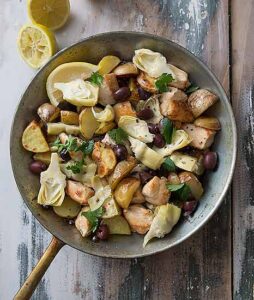 Lemony Chicken with Artichokes and Potatoes Recipe